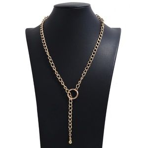 New! Drop Gold Chain Choker Necklace